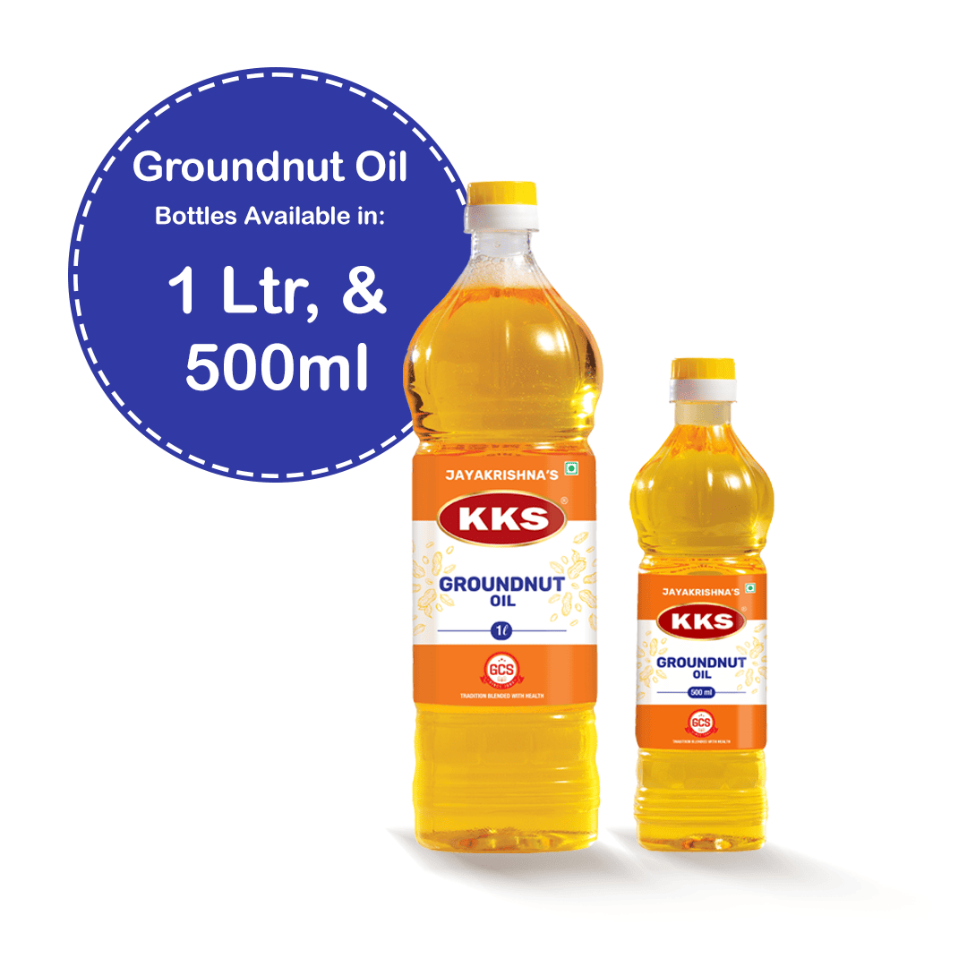 KKS Brand Groundnut Oil Bottle SKU